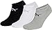 Puma - Chaussettes basses invisibles - Gris/Blanc/Noir - -35-38