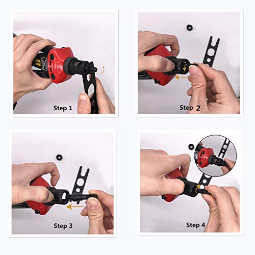 16" Hand Rivet Nut Setter Kit Threaded Riveter Professional Long Handle Threaded Insert Tool With 11 Interchangeable Mandrels And 55 Pcs Rivets Nuts #TOP4