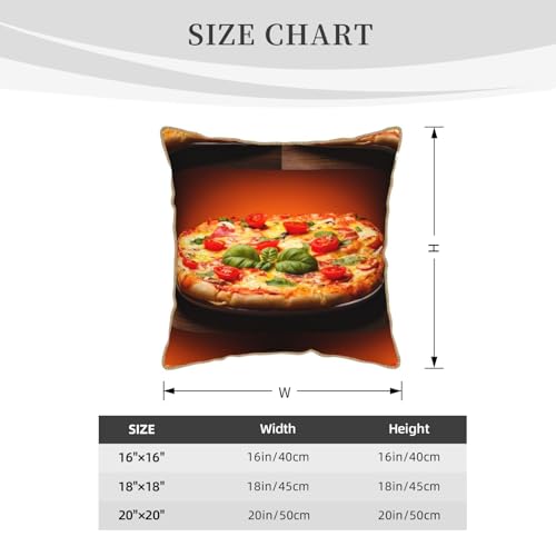Housse de coussin velours pizza pour déco salon cocooning - 5