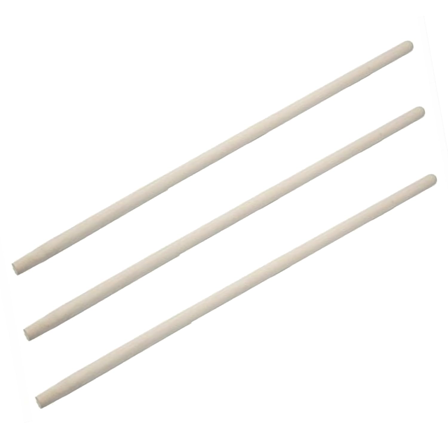 AGROHIT Werkzeugstiel, 3X Holzstiel, Gerätestiel aus Holz, Besenstiel-Set, Stiel für Besen oder Gartengeräte, Bequemer & Stabiler Besenstiel für Garten oder Zuhause, 3 Stück, Ø 2,8 cm, Länge 140 cm