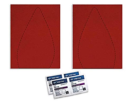 Slip Resistant Shoe Sole Cover Protector for High Heels - Self-Stick Pads (5 Pack, Extended Red)