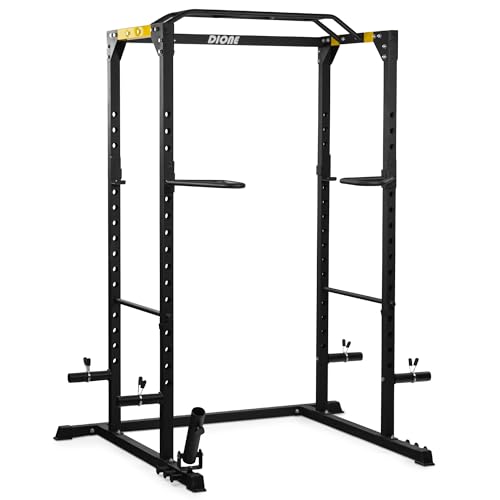 Dione - Squat Rack - 50 x 50mm Stahlkonstruktion - Fitness Power Rack Cage - Klimmzugstange Dione - Squat Rack - 50 x 50mm Stahlkonstruktion - Fitness Power Rack Cage - Klimmzugstange