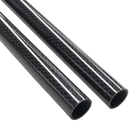High Strength Carbon Fiber Tube 600mm, 3K Roll Wrapped, OD 8mm-30mm, Glossy Plain Weave, Perfect for Drones, RC Models & DIY Projects - Lightweight & Durable