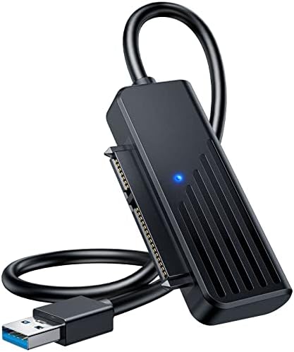 ZEXMTE SATA to USB Cable 1.7FT, SATA to USB 3.0 Adapter, SATA to USB Adapter Cable for 2.5” SATA III Hard Drive Adapter, External Hard Drive Reader Converter for SSD/HDD Data Transfer Up to 5TB