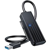 ZEXMTE SATA to USB Cable 1.7FT, SATA to USB 3.0 Adapter, SATA to USB Adapter Cable for 2.5” SATA III