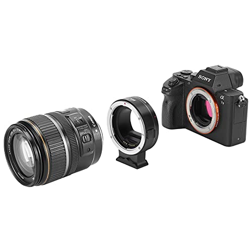 JINTU Lens Adapter EF-EOS R Auto-Focus Mount Converter Compatible for Canon EF/EF-S Lens to EOS RP R5 R6 R Series Camera Metal Body