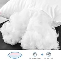 EIUE Hotel Collection Bed Pillows for Sleeping 2 Pack Queen Size，Pillows for Side and Back Sleepers,Super Soft Down Alternative Microfiber Filled Pillows,20 x 30 Inches — image 2