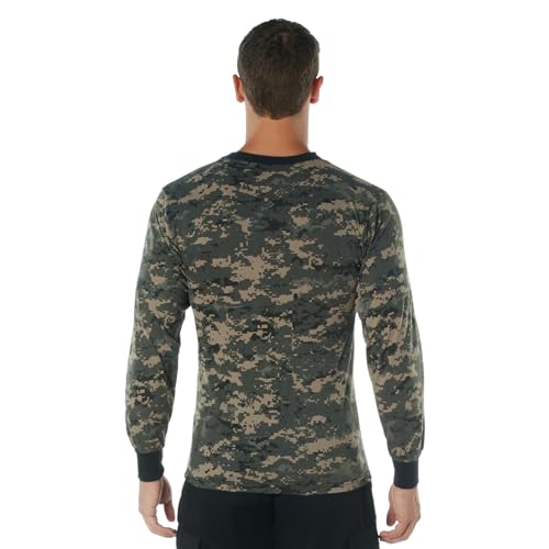 Image of Rothco Long Sleeve Camo T-Shirt | Rugged Camouflage Crew Neck T Shirt, Comfortable Casual Tee for Men & Women