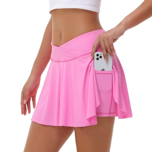 Blaosn-Flowy-Tennis-Skirt-with-Shorts-Workout-Athletic-Golf-Mini-Skort-with-Pockets-Cute-Trendy-Clothes-Summer-Outfits