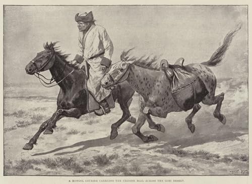 Courrier mongol désert de Gobi tableau 60x90cm pour habiller un mur vide avec élégance