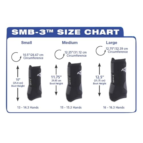 Image of Professional's Choice SMB-3 Sports Medicine Boot | 360 Degrees of Impact Protection | Support for The Suspensory System | Sold in Pairs | Large Black