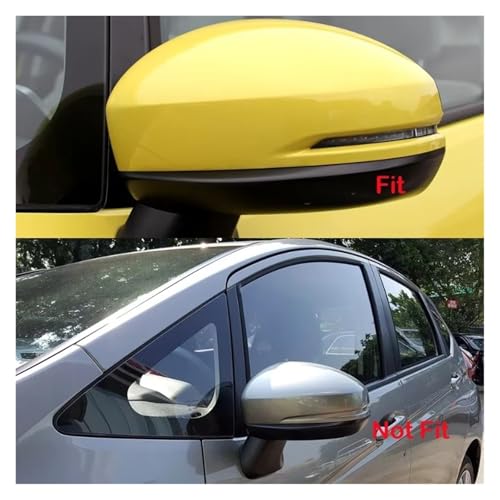 Coque de rétroviseur Fit 2015 2016 2017 boîtier gauche jaune