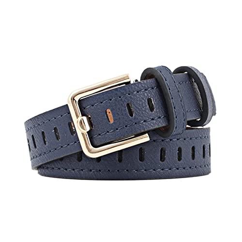 Ladies Wide Leather Belt Female Silver Pin Buckle Strap Belts For Women Jeans Waistband Hollow Out Belt