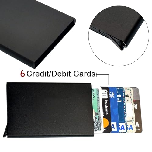Image of FELSTAR RFID Blocking Aluminum Pop up Smart 7-8 Credit /Debit ATM Card Holder Wallet for Men and Women