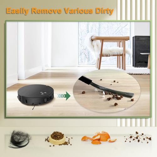 HoHumoca 6 Stück Seitenbürste für Dreame L10s Pro/D10 Plus/D9s Plus/L10s Ultra/L20 Ultra/L10s Pro Ultra/L10s Pro Ultra Heat/L10s Plus/L10 Prime/X30 Ultra/L40 Ultra AE, für Mova E30 Ultra
