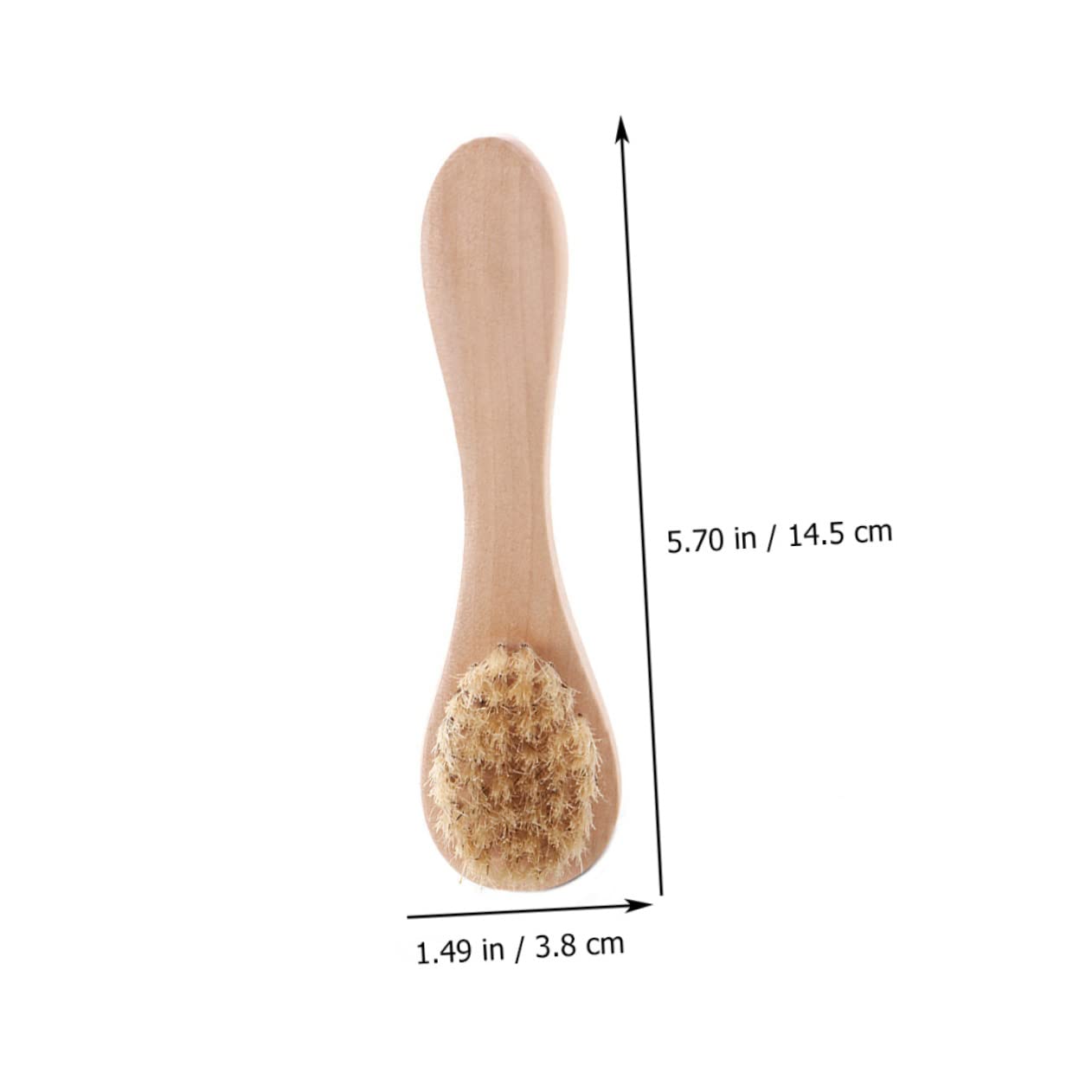Gatuida 5pcs Facial Cleansing Brush Wash Brush Wooden Handle Deep Scrubber for Manual Facial Cleansing