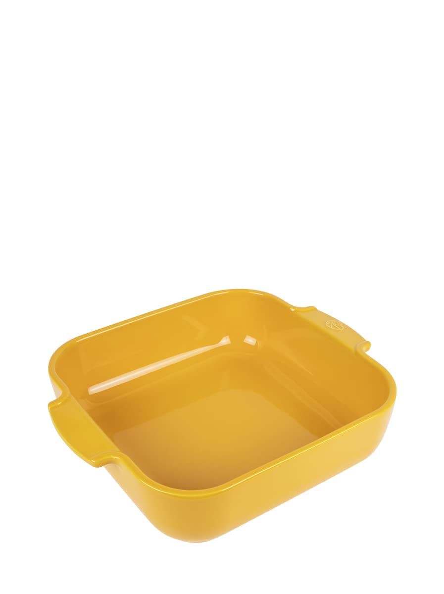 PEUGEOT, Square Ceramic Baking Dish, 28 cm (Handles Included) x 22.5 cm x 6.5 cm, Capacity: 2.7 L, 10 Year Guarantee