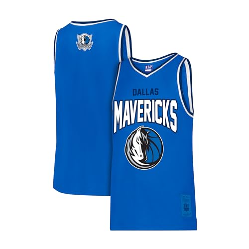 Ultra Game Boys NBA Official Tank Top Mesh Sleeveless Muscle T-Shirt, Dallas Mavericks, Team Color, 8