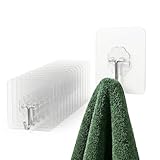 Pack 12 Ganchos adhesivos para pared resistentes sin taladro de 6x6cm | Pack...