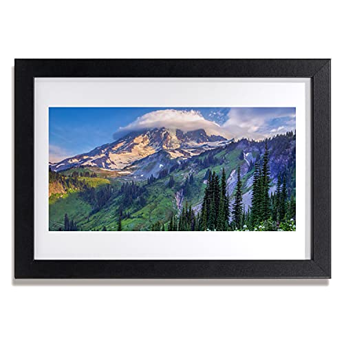 Affiche avec cadre photo paysage de montagne Tulup pour déco murale de salon chaleureux