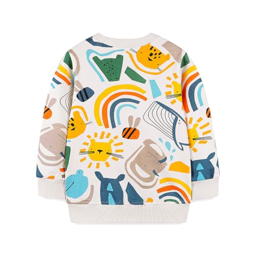 Boys Sweatshirts Casual Sweatshirts Cotton Sweatshirts Long Sleeve T-shirts Crew Neck Cartoon Tops for Boys-2112