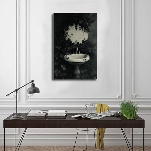 Impression sur toile botanique gothique déco murale de 40x60 cm - 3