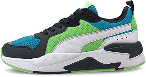 blue and green puma