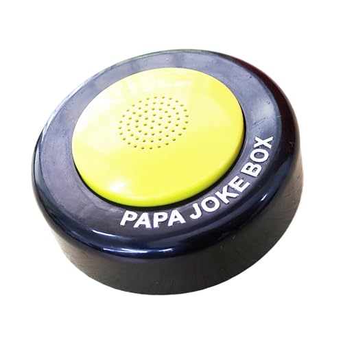 Bouton De Blague De Papa – Boîte À Son Générateur De Blagues Amusantes, Gadget D'humour Parlant, Avec 50 Lignes De Papa Hilarantes | Nouveauté Amusante Anti-stress, Remerciement Pour La Fête Des Pères