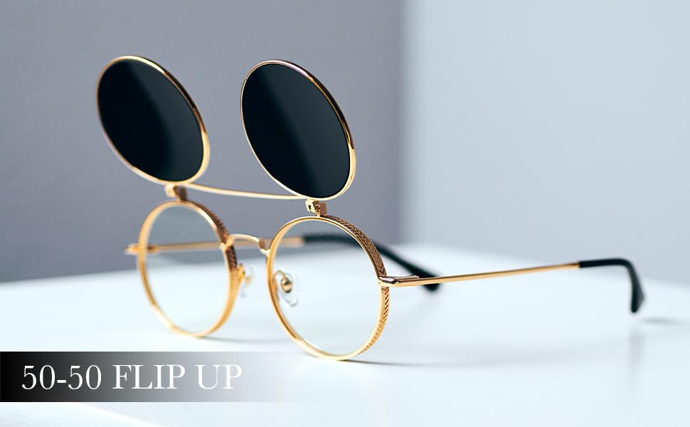 Amazon.com: 9FIVE Eyewear: 50-50 Flip-Up