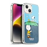 Head Case Designs Officially Licensed Peanuts Charlie, Snoppy & Woodstock Halfs and Laughs Gel Case [Military Grade Protection] Compatible with Apple iPhone 14 and Compatible with MagSafe