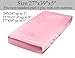 Satin Pack n Play Sheet Set 2 Pack Ultra Soft Silk Fitted Mini Crib Sheets Playard Sheet Protect for Baby Hair and Skin, Grey & Pink