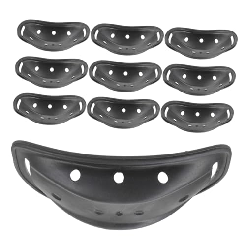 BUGUUYO 15Pcs Chin Protector Pads for Motorcycle Electric Bike and Skating Helmets Durable Chin Guards with Easy Installation for Comprehensive Protection and Comfort
