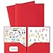 Aegero Plastic Folders with Pockets (7 Pack, Assorted Colors), Durable Heavy Duty File Folders with Business Card Slot, 2-Pocket Folder for Schoolwork & Office,Letter Size…