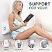 Everlasting Comfort Under Knee Pillow for Back Sleeping - Memory Foam Half Moon Leg Bolster Pillow for Back Pain, Thoracic Support