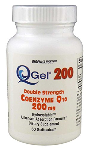 Q-Gel® 200mg Double Strength Hydrosoluble™ CoQ10 (60 Softgels)