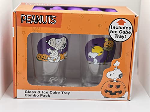 Set de 2 vasos con moldes de hielo Snoopy miniatura 2
