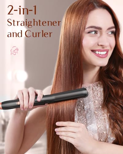 Kinked 5 in 1 Wand Curling Iron-Kinked Curling Wand Set with Flat Iron Hair Straightener, 3 Barrels Hair Crimper, 3 Ceramic Curling Irons (0.35"-1.25"), MS-C233 の商品画像 4