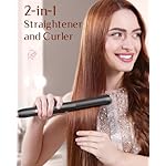 5 in 1 Wand Curling Iron-Kinked Curling Wand Set with Flat Iron Hair Straightener, 3 Barrels Hair Crimper, 3 Ceramic Curling Irons (0.35"-1.25"), 2 Temps Fast Heat Hair Waver Curler with Glove & Clip - Image 5
