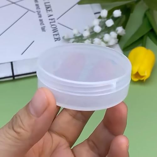 Image of 12 Pieces Mini Plastic Round Containers (0.5 oz) 2.17 x H0.71 Inch, Plastic Round Storage Jars for Collecting Small Items, Beads, Jewelry, Game Pieces, Crafts