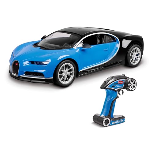 World Tech Toys Bugatti Chiron 1:10 RTR Electric RC Car – Officially Licensed Bugatti – Full-Function 2.4 GHz Remote Control – 17.65" L x 8.25" W x 5" H - Kids 6+