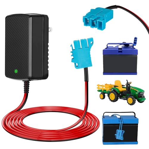 CAKULA 12V Battery Charger for Peg Perego Compatible with All 12v Peg Perego Vehicles and Batteries John Deere Ground Force Tractor John Deere Gator XUV Polaris RZR 900 Powered Ride On Car