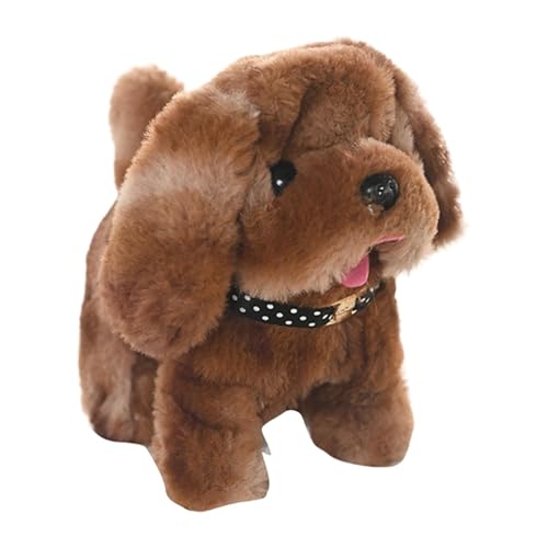 Genérico - Perrito Juguete Ladra Y Anda, Robot De Peluche Realista De 5,5 Pulgadas, Interactivo, Para Niños, Mascotas Virtuales