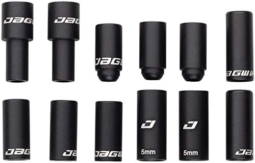 Jagwire Road Elite Link Brake End Cap Pack (12pcs) -Black - Puntas de Cable para Adulto, Unisex, Negro, Talla única