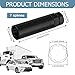 Surosha 6 Spline Lug Nut Socket, Black Spline Drive Tuner Socket Key Tool, Car Wheel Lug Nut Socket Wrench Replacement Tool for 21mm/13/16 inches and 22mm/7/8 inches Hex Socket Wrench (7 Spline)