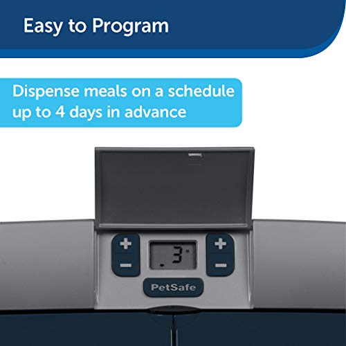 PetSafe Digital 2 Meal Programmable Pet Feeder, Automatic Dog and Cat Feeder Dry or SemiMoist