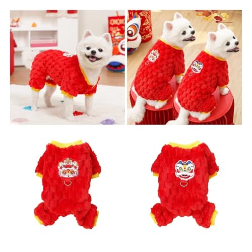 Ropa cálida para mascotas con forro peludo suave estilo abrigo grueso B 4