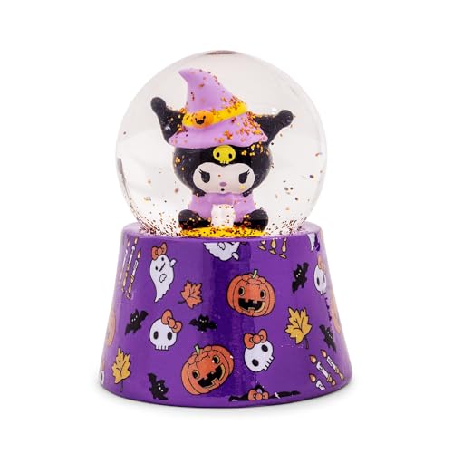 Silver Buffalo Sanrio Hello Kitty and Friends Halloween Mini Light Up Snow Globe in Retail Box Featuring Kuromi, 45mm