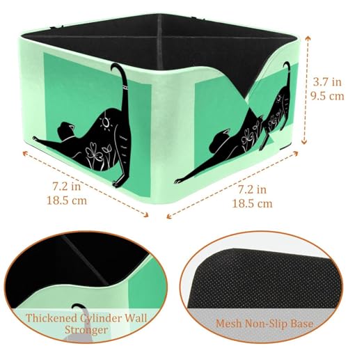 Pot à stylos chat rectangulaire pour rompre le désordre des fournitures et cosmétiques