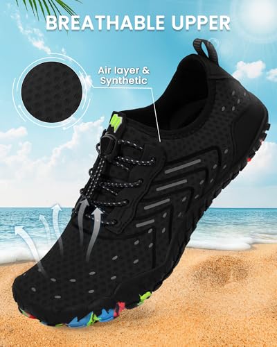 Water Shoes for Women Men Quick-Dry Barefoot Shoes Breathable Aqua Socks for Swim Beach River Pool Lake Hiking Surfing Kayaking2