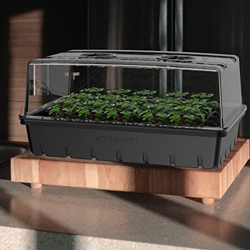 Ac Infinity Humidity Dome, Germination Kit With Sturdy Drip Tray, 5X8 Cell Seedling Tray, And Vented Height Extension Panels, For Seed Starting, Propagation, Cloning Plants #TOP6